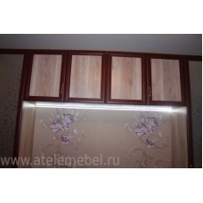 Система хранения для спальни с подсветкой