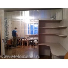 Откидная кровать зеркальная со столом