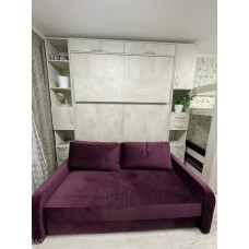 Откидная кровать с диваном 200*160 "Белое дерево"