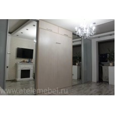 Большой зеркальный шкаф-купе