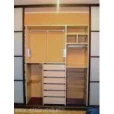 Гардеробный встроенный шкаф-купе