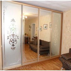 Шкаф-купе с рисунком