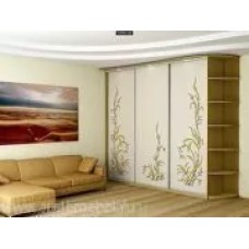 Трехстворчатый шкаф-купе с рисунком