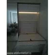 Зеркальный четырехстворчатый шкаф-купе