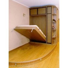 Кровать вертикальная откидная ротанг