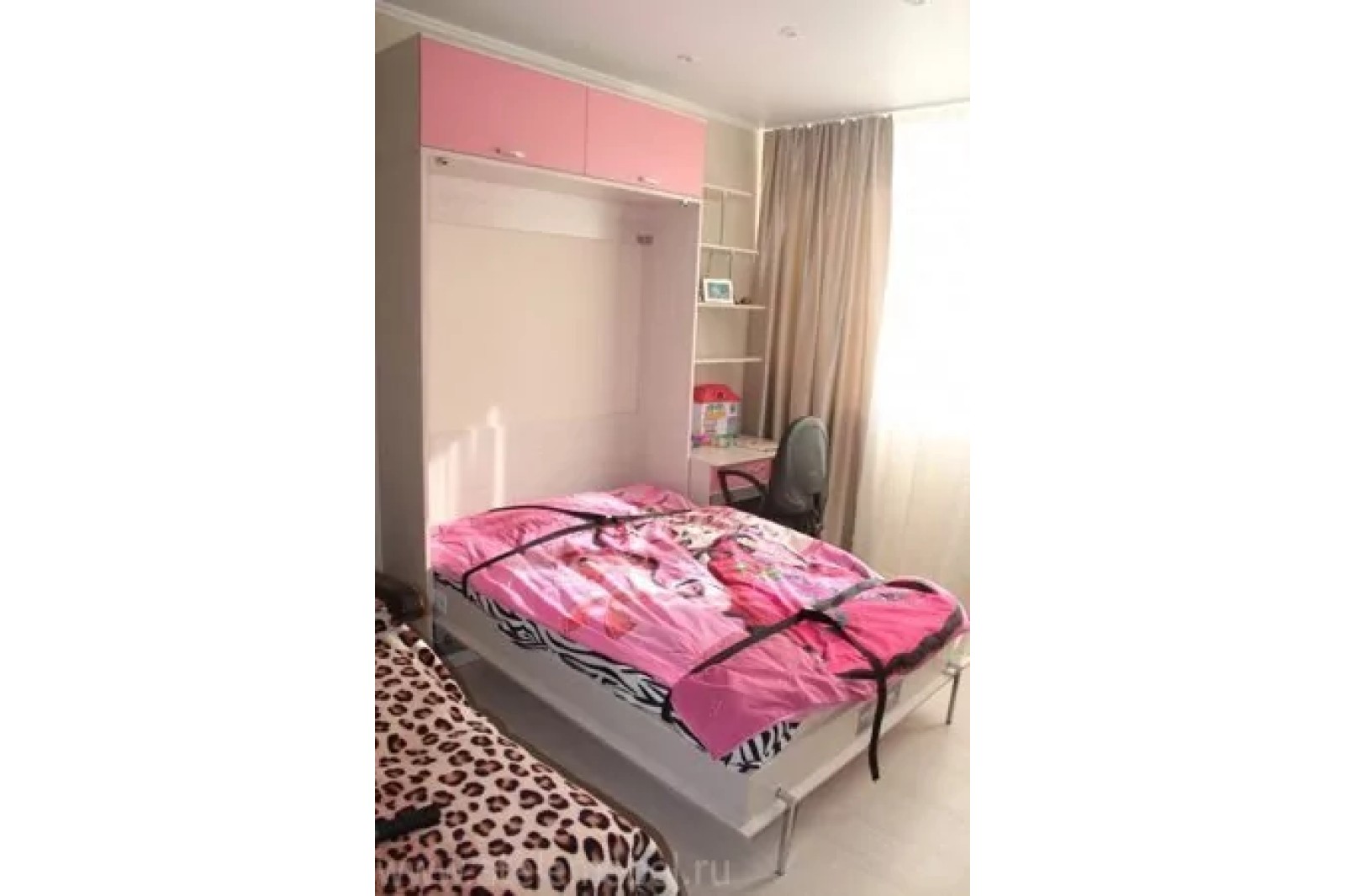 Кровать вертикальная с фотопечатью